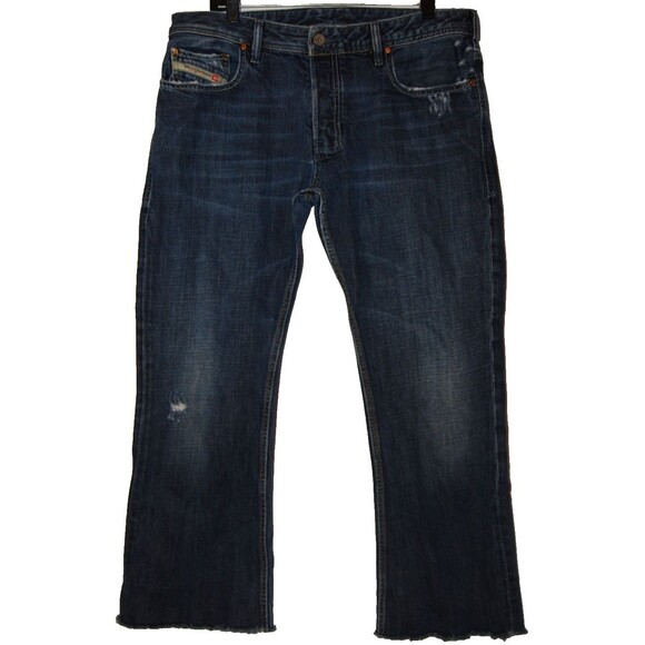 Diesel Zathan Vintage Regular Bootcut Wash 0071S Italy 34x32 Raw Hem MSRP$279 - Picture 1 of 14